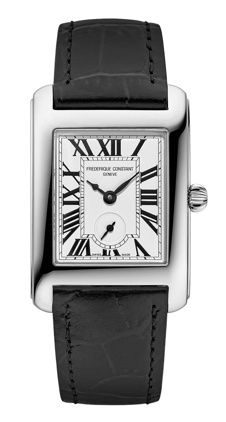 FREDERIQUE CONSTANT  Женские швейцарские часы, кварцевый механизм, сталь, 25,2x27,6 мм