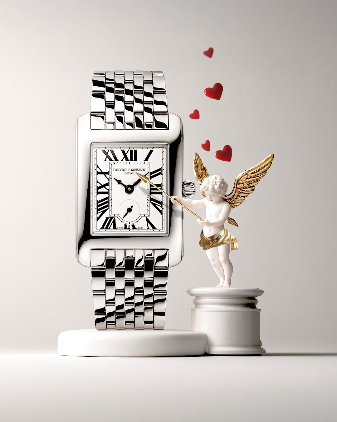 Часы FREDERIQUE CONSTANT  FC-235S2C6B, Функции: Часы, минуты, малая секундная стрелка