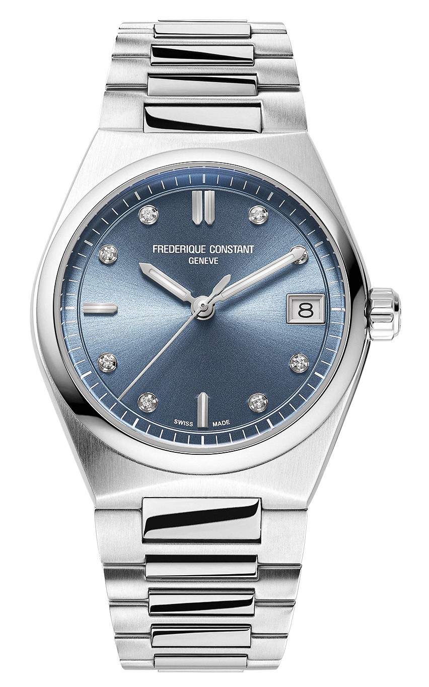 FREDERIQUE CONSTANT  Женские швейцарские часы, кварцевый механизм, сталь, 31 мм