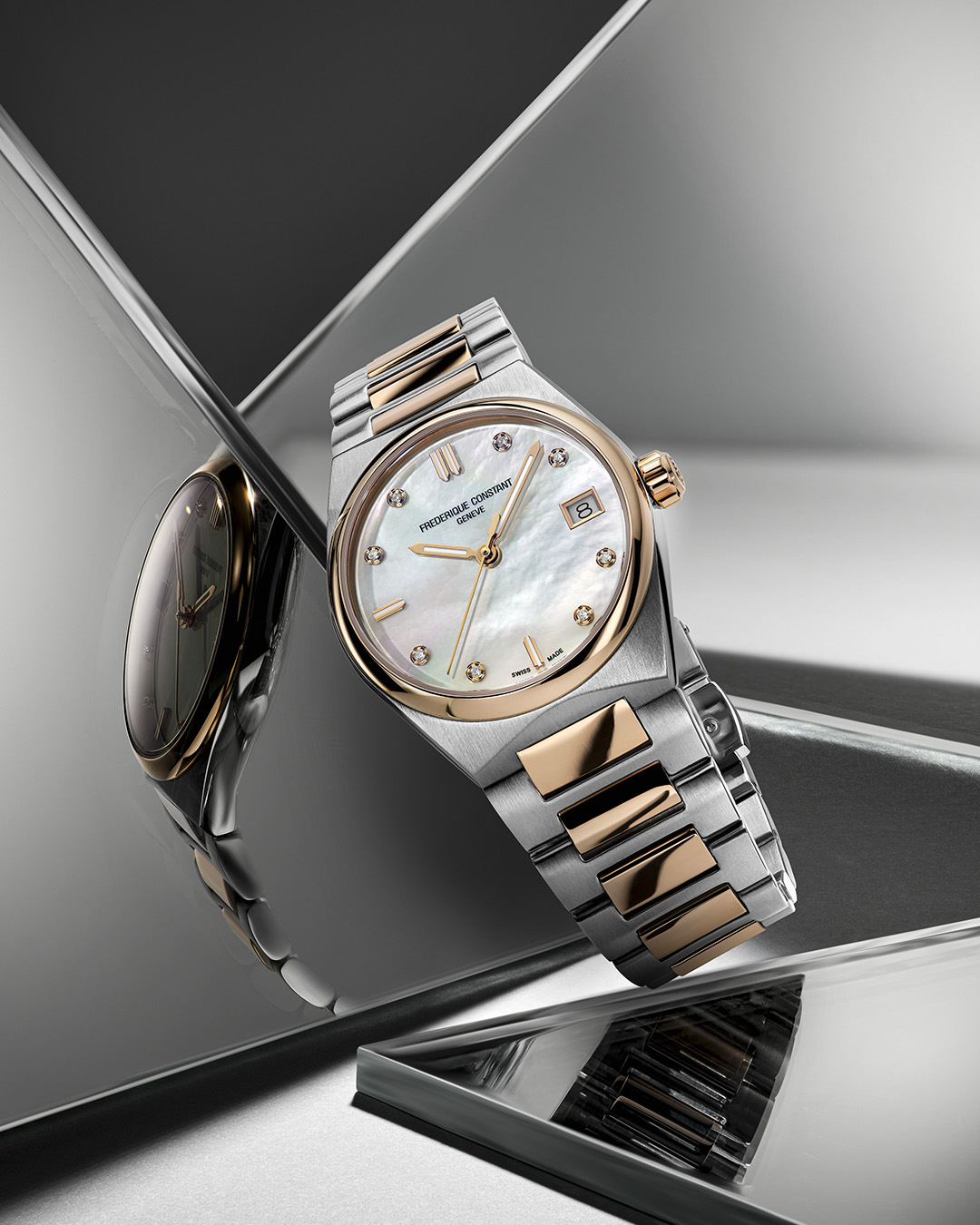 Часы FREDERIQUE CONSTANT  FC-240MPWD2NH22B, Функции: Часы, минуты, секунды, дата