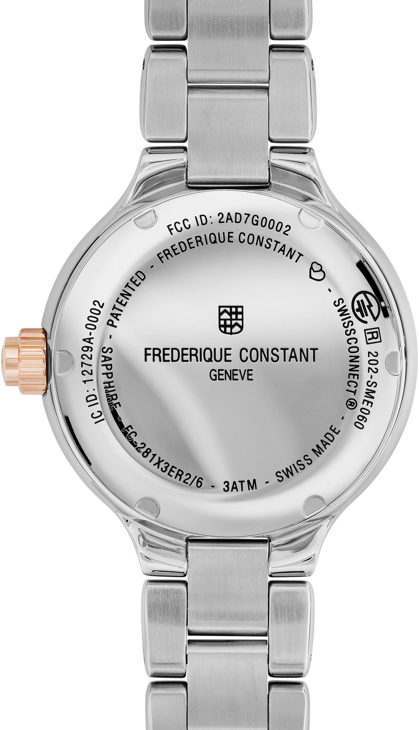 Часы FREDERIQUE CONSTANT HSW FC-281WHD3ER2B, Браслет/Ремень: Стальной браслет, розовая позолота 10 мкм