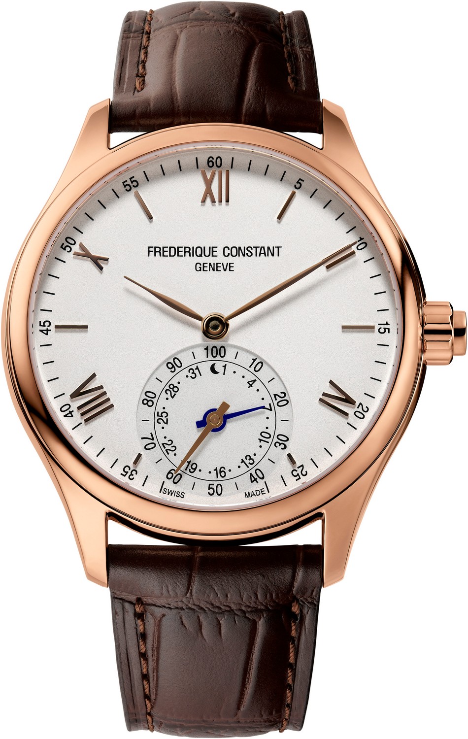 FREDERIQUE CONSTANT HSW Умные часы, мужские швейцарские часы, стальные с позолотой, на кожаном ремешке, мониторинг физической активности, мониторинг сна, будильник, синхронизация со смартфоном