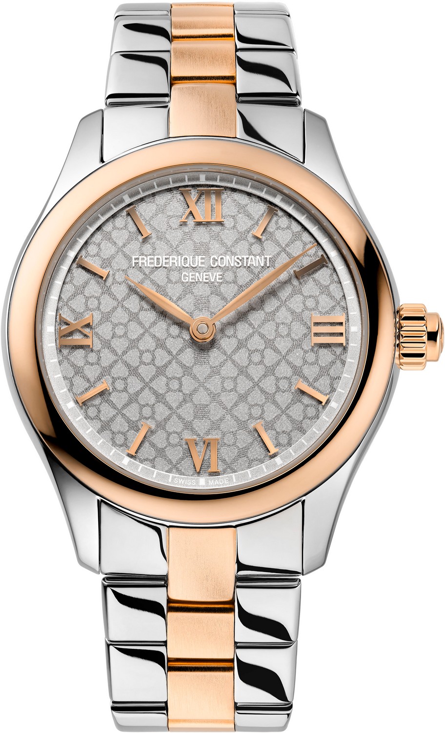 FREDERIQUE CONSTANT  Смарт часы: женские умные часы с функцией мониторинга пульса, сна и активности, серый циферблат, стальной корпус, металлический браслет, в коплекте дополнительный ремешок из каучука, повседневный модный стиль