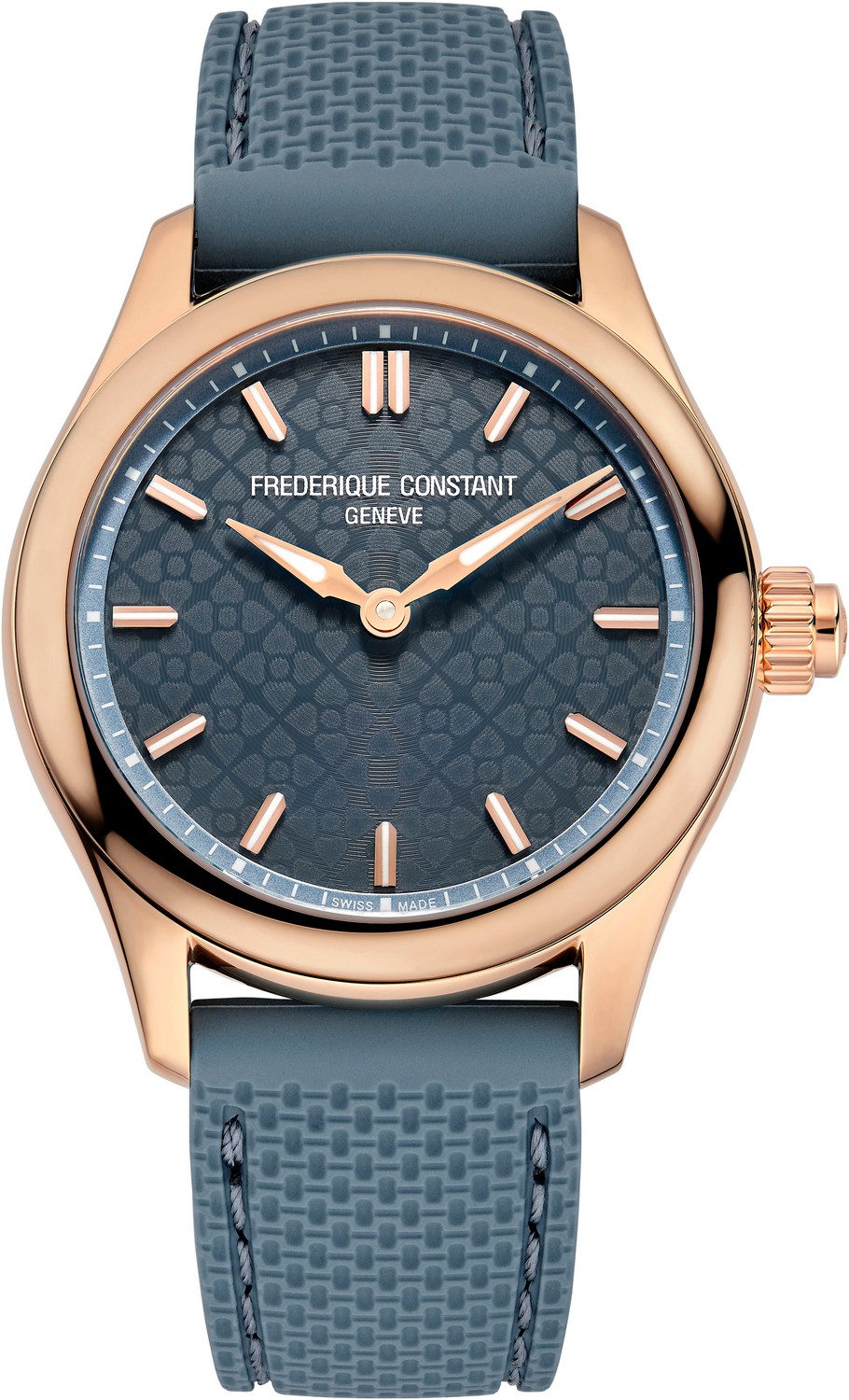 FREDERIQUE CONSTANT  Смарт часы: женские умные часы с функцией мониторинга пульса, сна и активности, стальной корпус, каучуковый ремешок, повседневный модный стиль