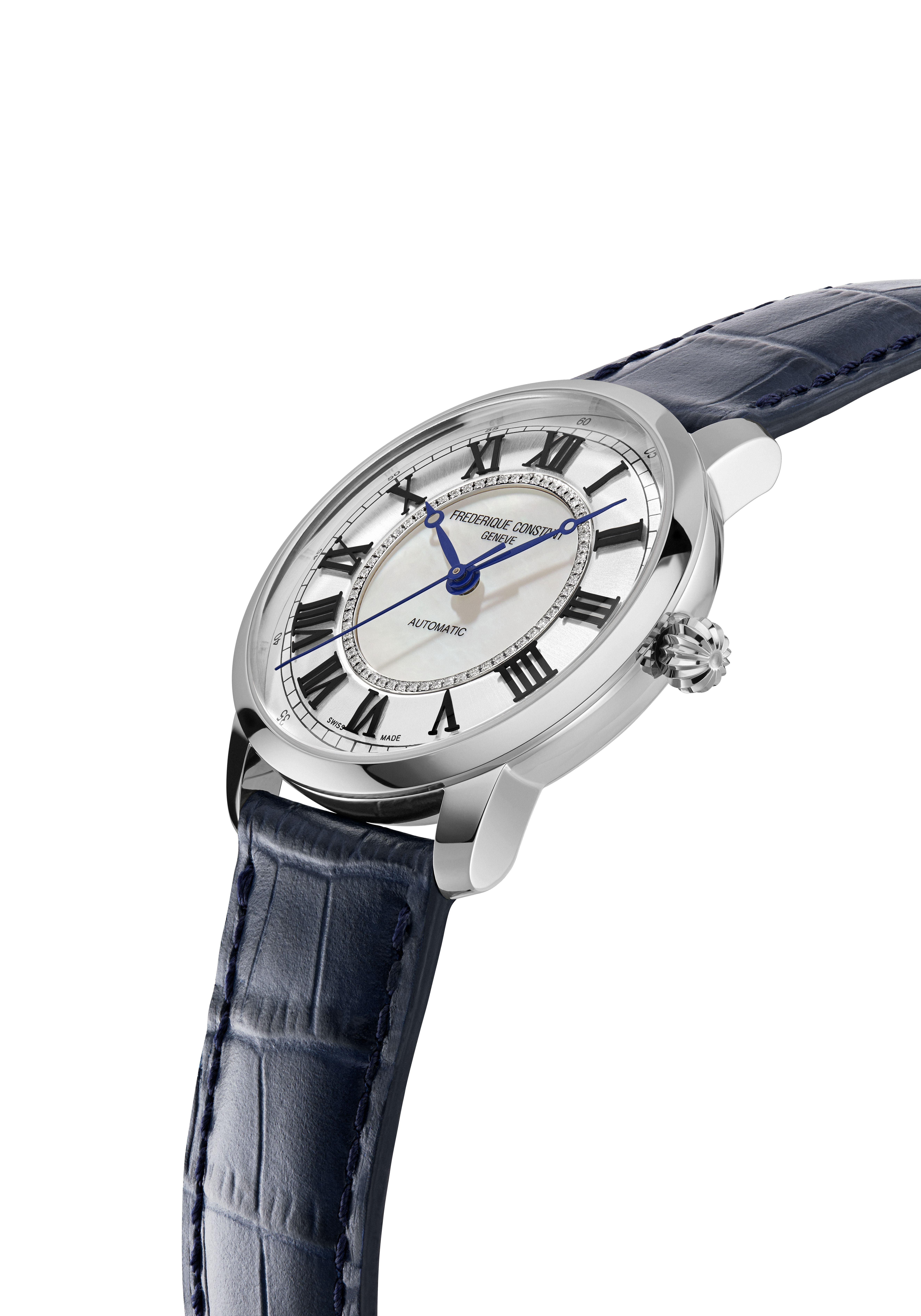 FREDERIQUE CONSTANT CLASSICS Женские швейцарские часы, автоматический механизм, сталь, 38,5 мм