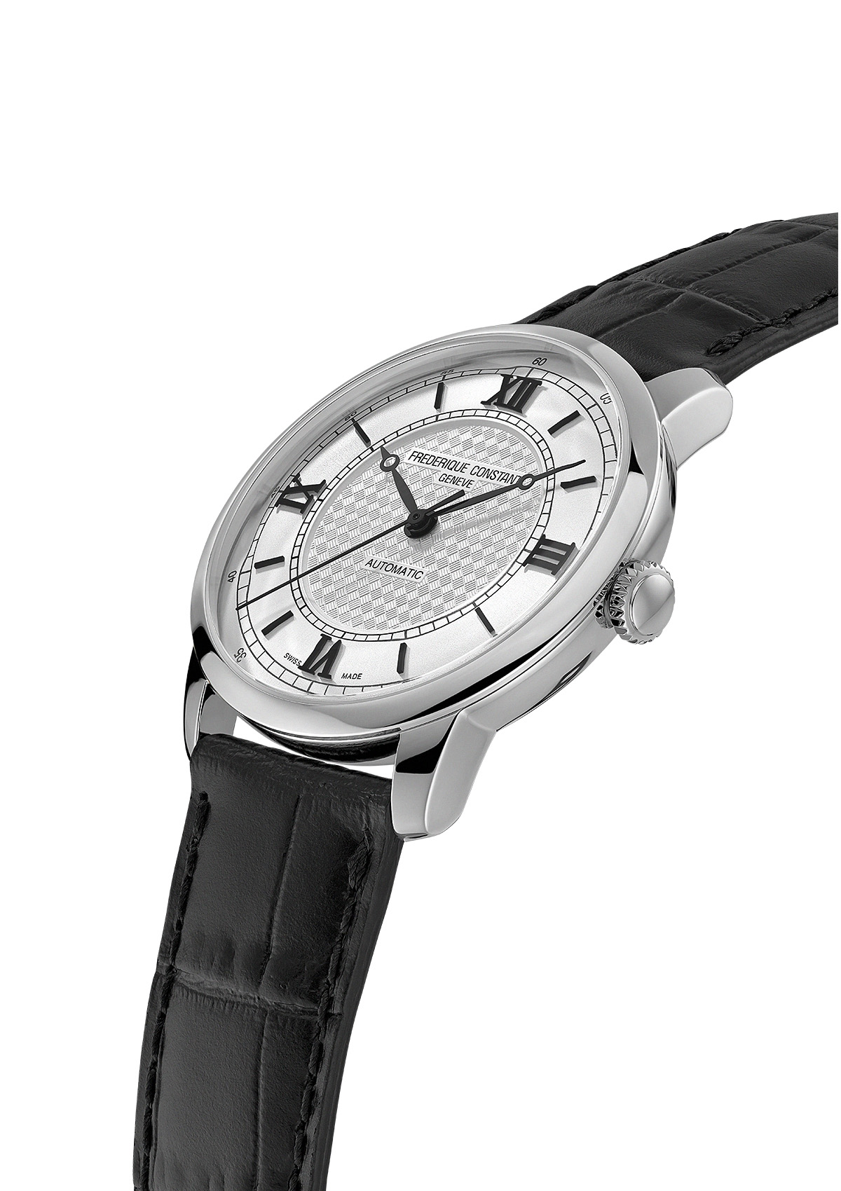 FREDERIQUE CONSTANT  Мужские швейцарские часы, автоматический механизм, сталь, 38,5 мм