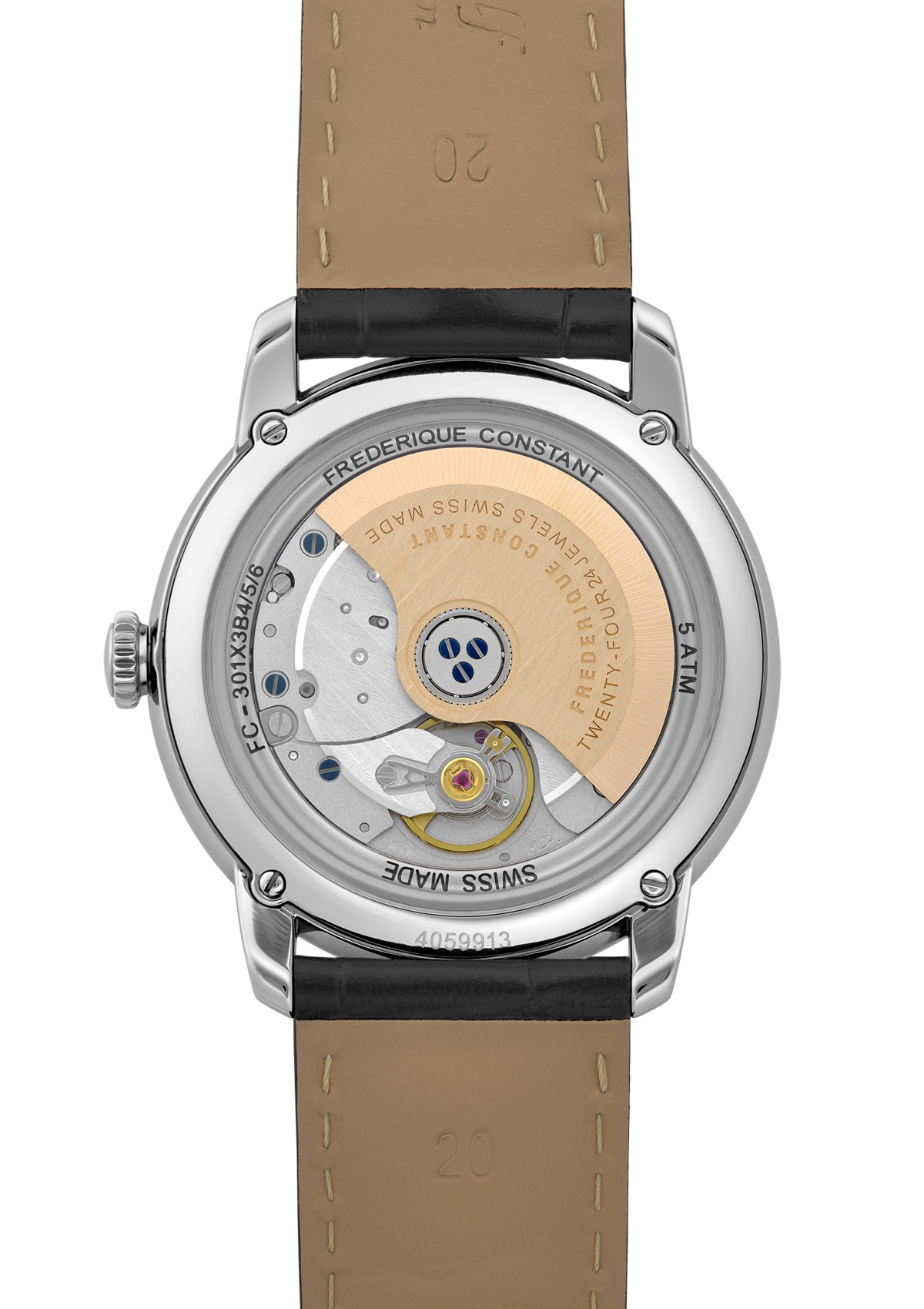 FREDERIQUE CONSTANT  Мужские швейцарские часы, автоматический механизм, сталь, 38,5 мм