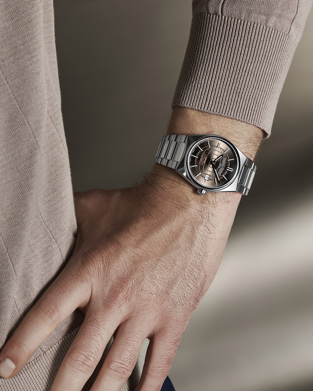 FREDERIQUE CONSTANT  Мужские швейцарские часы, автоматический механизм, сталь, 39 мм