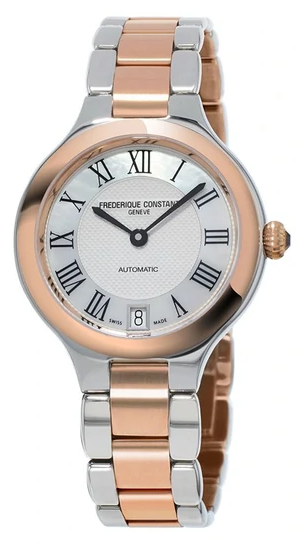 FREDERIQUE CONSTANT  Элегантные женские швейцарские часы, стальные на металлическом браслете, классический циферблат