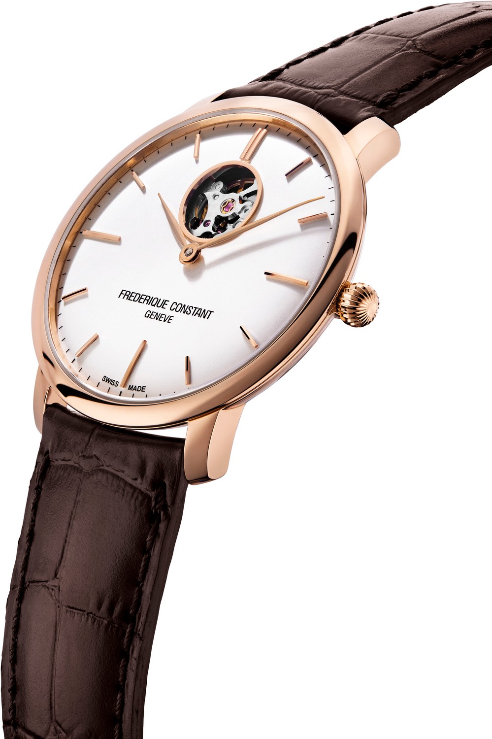 Часы FREDERIQUE CONSTANT SLIMLINE FC-312V4S4, Функции: Часы, минуты, открытый баланс