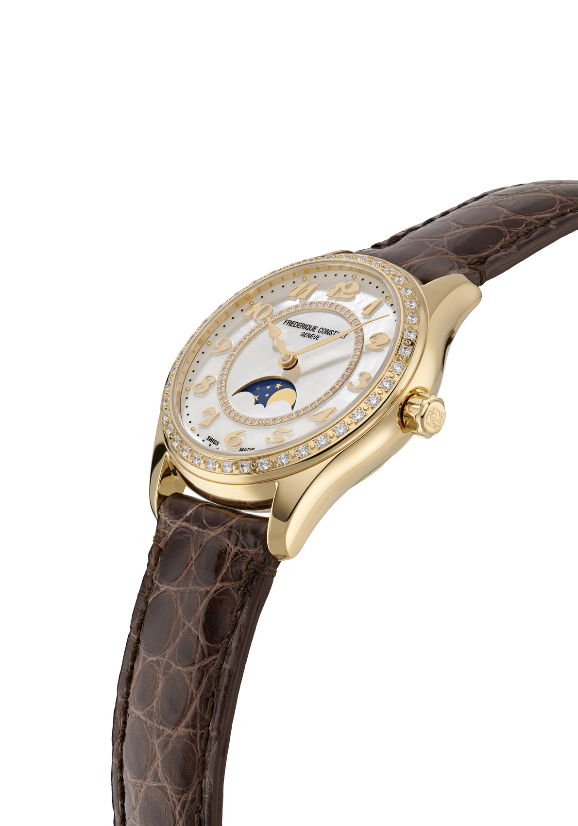 FREDERIQUE CONSTANT CLASSICS Женские швейцарские часы, автоматический механизм, сталь с покрытием, 36 мм