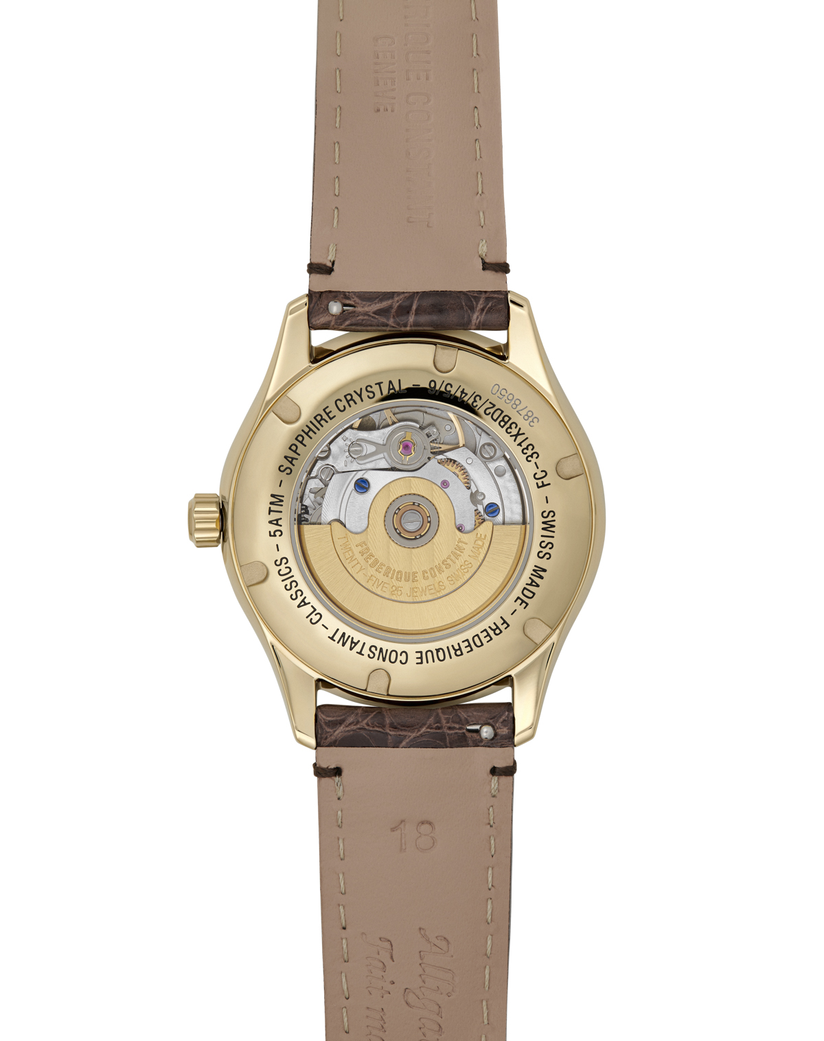 FREDERIQUE CONSTANT CLASSICS Женские швейцарские часы, автоматический механизм, сталь с покрытием, 36 мм