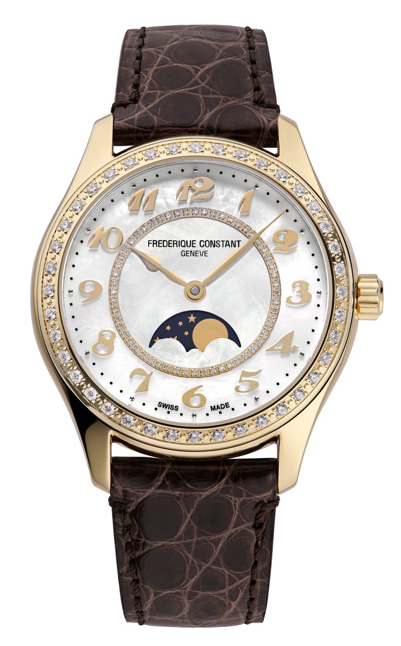 FREDERIQUE CONSTANT CLASSICS Женские швейцарские часы, автоматический механизм, сталь с покрытием, 36 мм