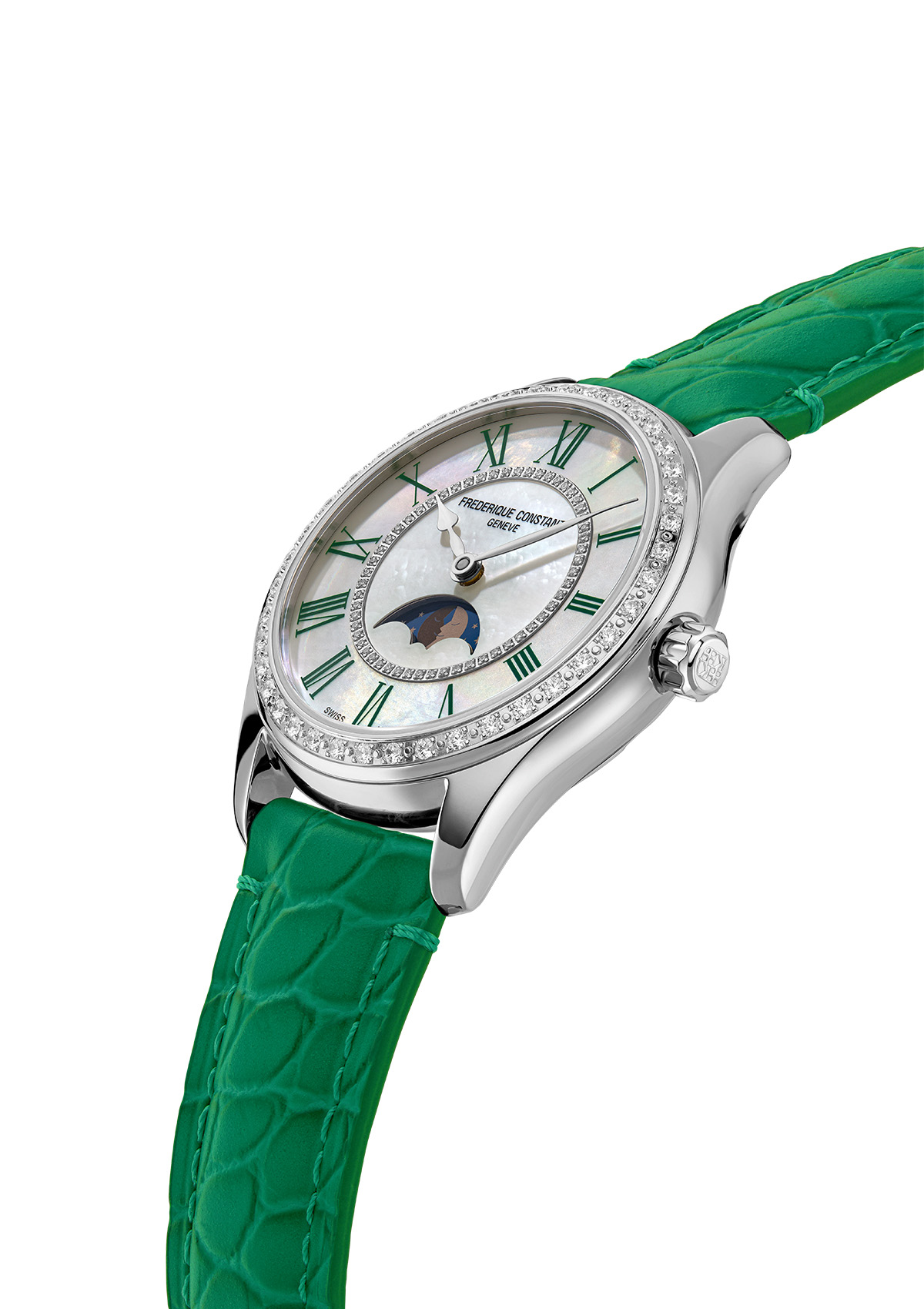FREDERIQUE CONSTANT CLASSICS Женские швейцарские часы, автоматический механизм, сталь, 36 мм