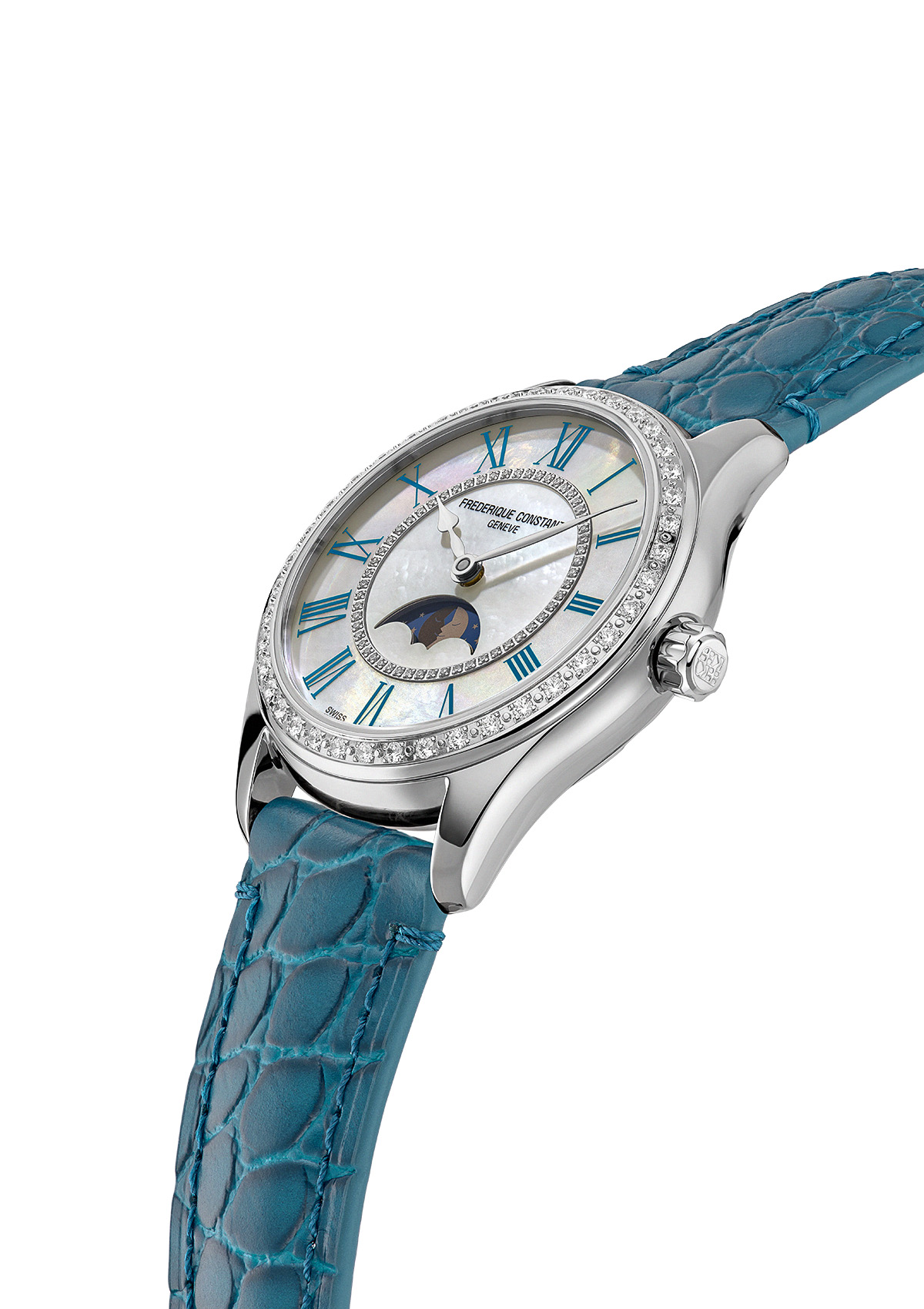 FREDERIQUE CONSTANT CLASSICS Женские швейцарские часы, автоматический механизм, сталь, 36 мм
