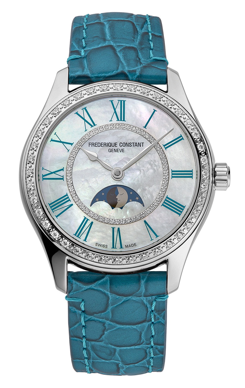 FREDERIQUE CONSTANT CLASSICS Женские швейцарские часы, автоматический механизм, сталь, 36 мм