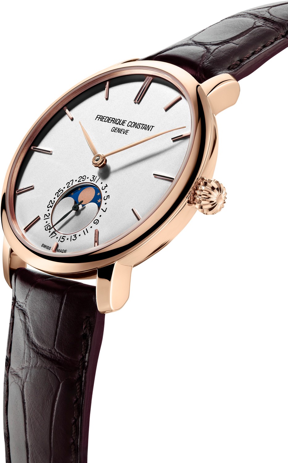 Часы FREDERIQUE CONSTANT MANUFACTURE FC-705V4S4, Функции: Часы, минуты, дата, фазы луны