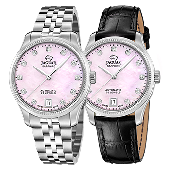 JAGUAR  Женские швейцарские часы, автоматический механизм, сталь, 34 мм