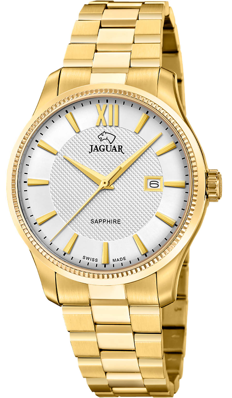 JAGUAR  Мужские швейцарские часы, кварцевый механизм, сталь, 40 мм