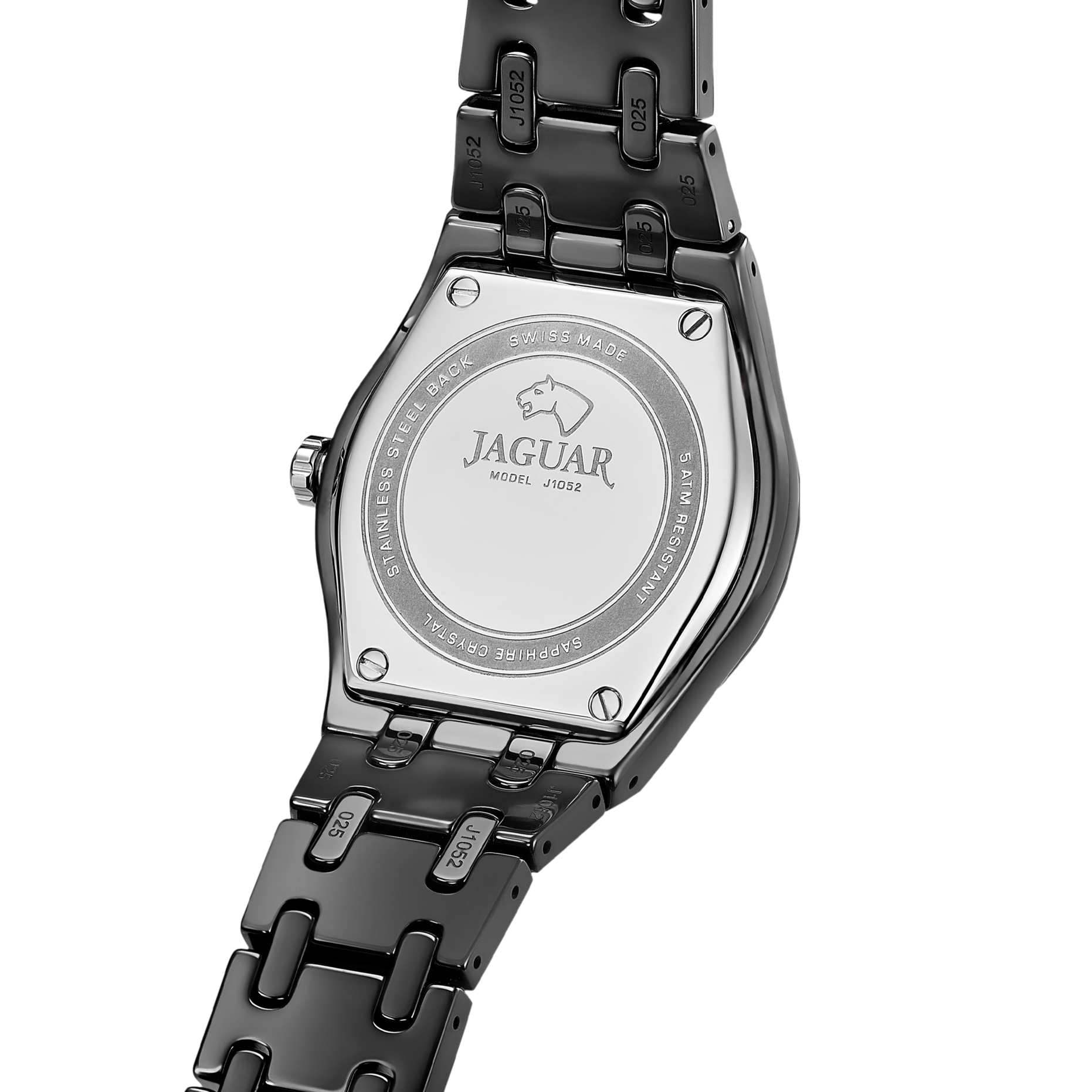 JAGUAR  Женские швейцарские часы, кварцевый механизм, керамика, 37 мм