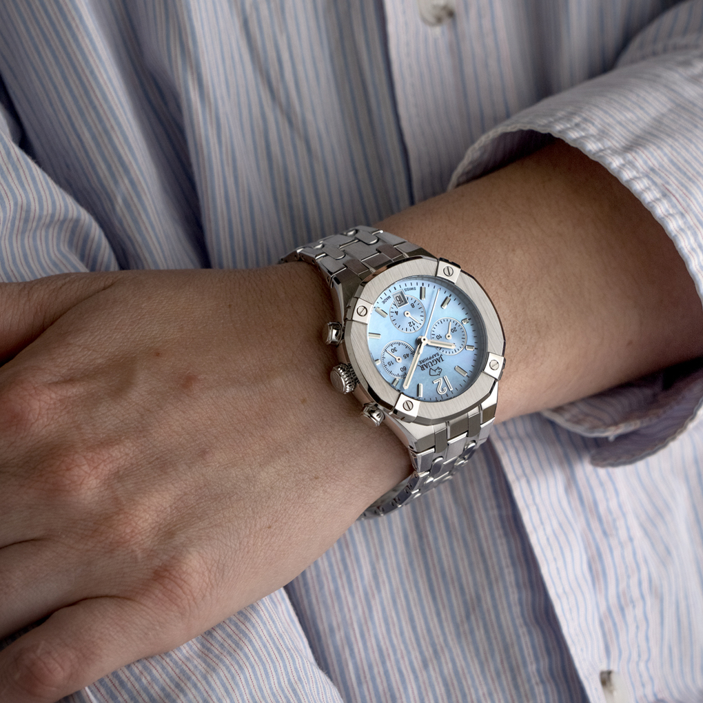 JAGUAR  Женские швейцарские часы, кварцевый механизм, сталь, 38 мм