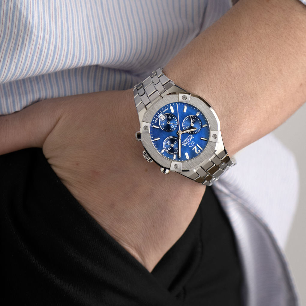 JAGUAR  Женские швейцарские часы, кварцевый механизм, сталь, 38 мм