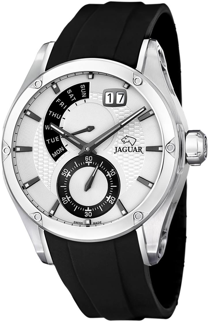 JAGUAR  Мужские швейцарские часы, кварцевый механизм, сталь, 45 мм