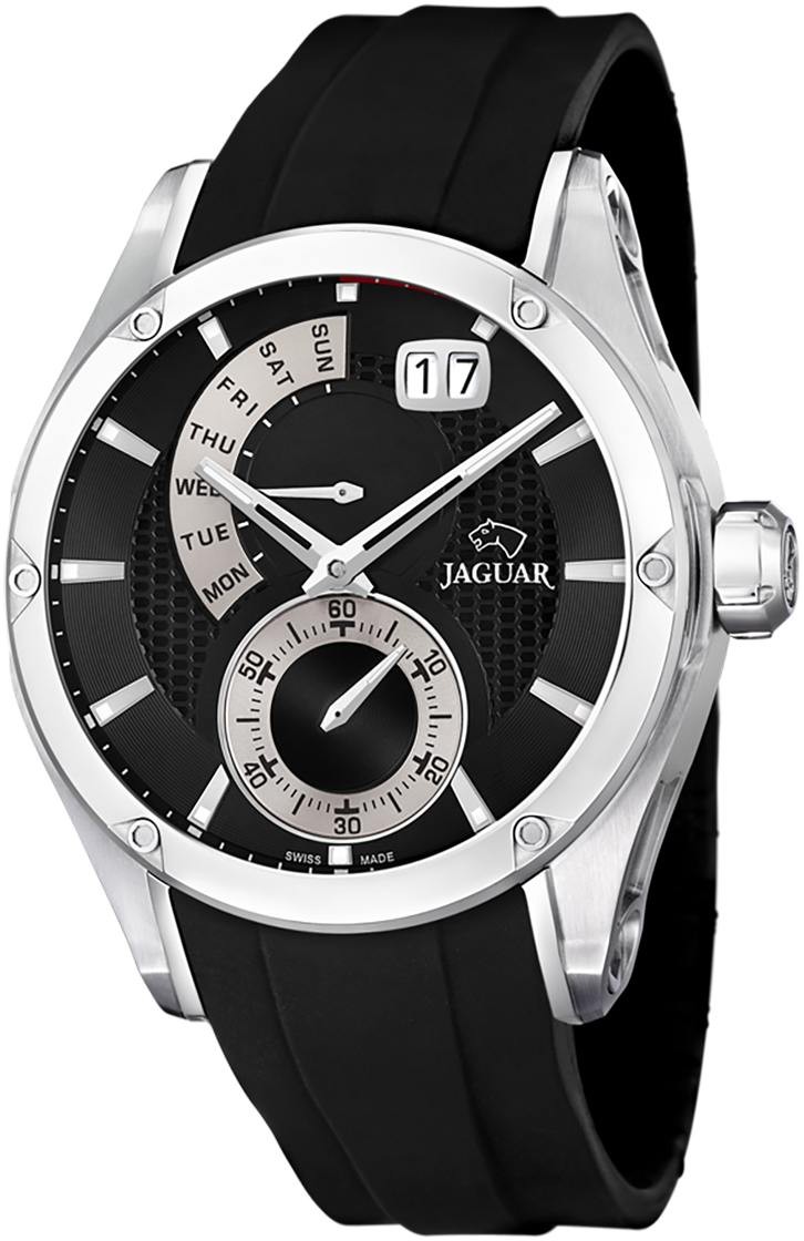 JAGUAR  Мужские швейцарские часы, кварцевый механизм, сталь, 45 мм