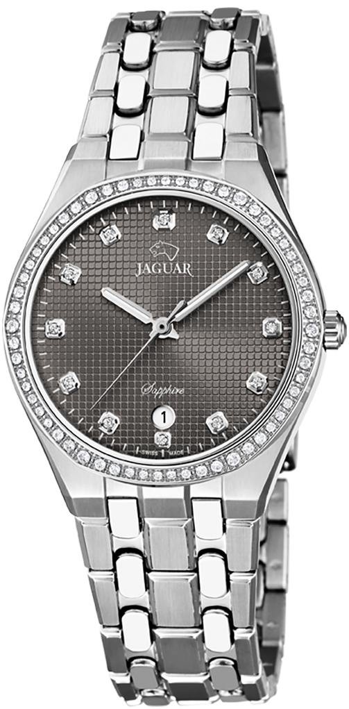 JAGUAR  Женские швейцарские часы, кварцевый механизм, сталь, 35 мм
