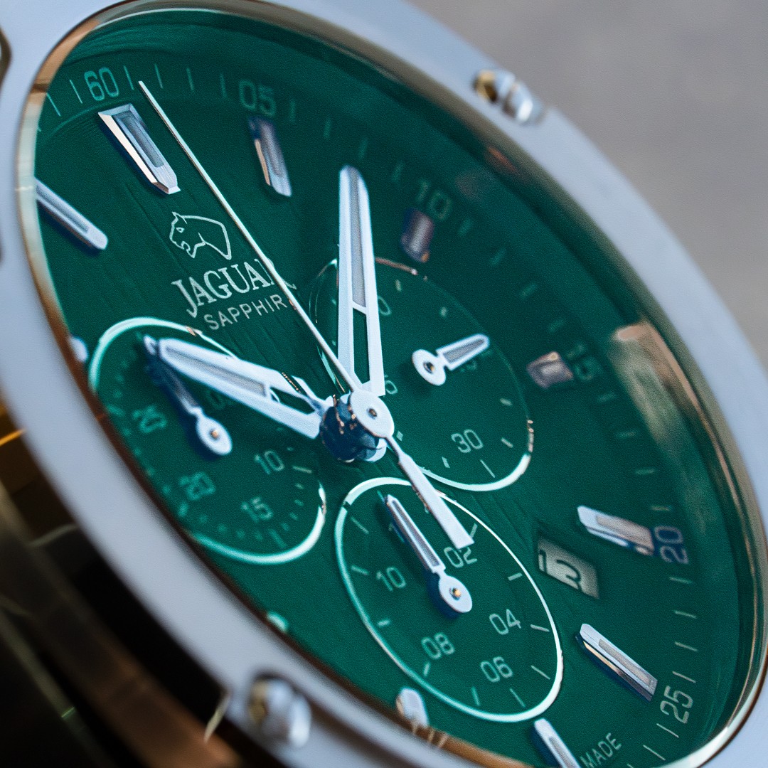 JAGUAR  Мужские швейцарские часы, кварцевый механизм, сталь, 44,5 мм