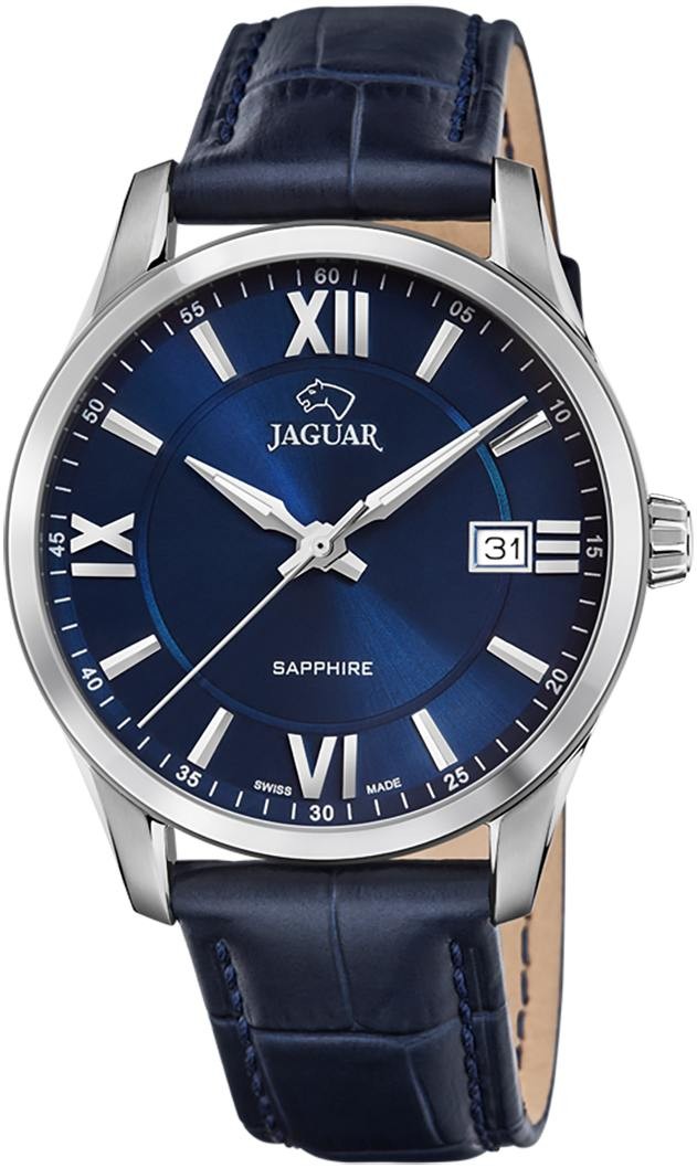 Часы JAGUAR  J883/2 Мужские швейцарские часы, кварцевый механизм, сталь, 40 мм