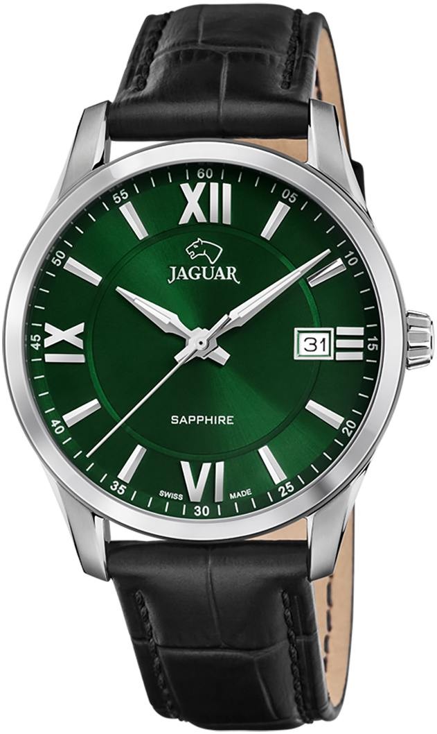 JAGUAR  Мужские швейцарские часы, кварцевый механизм, сталь, 40 мм