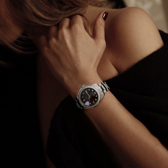JAGUAR  Женские швейцарские часы, кварцевый механизм, сталь, 34,5 мм