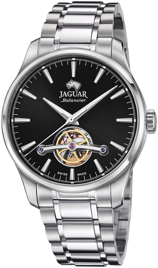 Часы JAGUAR  J965/5 Мужские швейцарские часы, автоматический механизм newton soprod, сталь, 41,5 мм