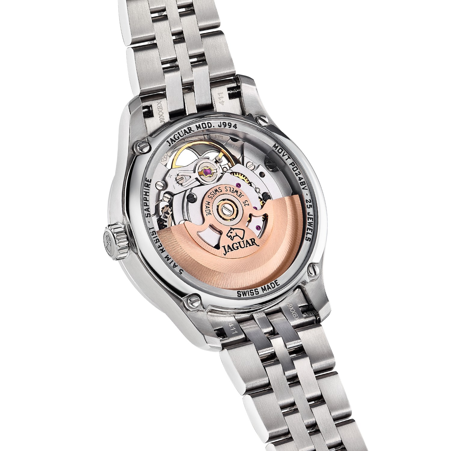 JAGUAR  Женские швейцарские часы, автоматический механизм, 34 мм