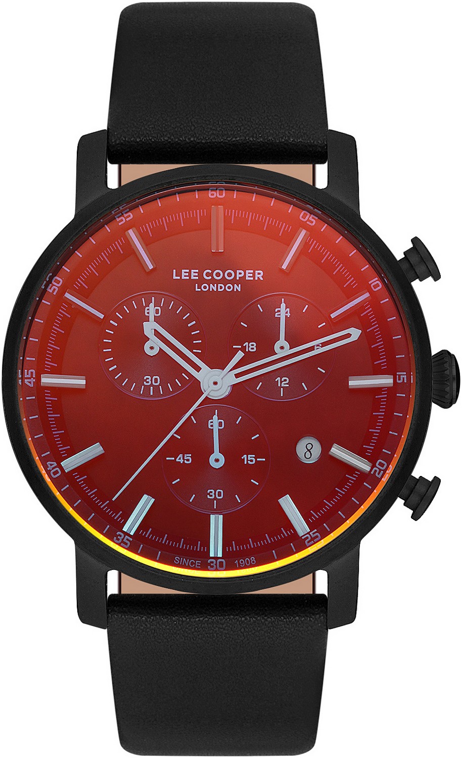 LEE COOPER  Мужские часы, кварцевый механизм, суперметалл с покрытием, 43,5 мм