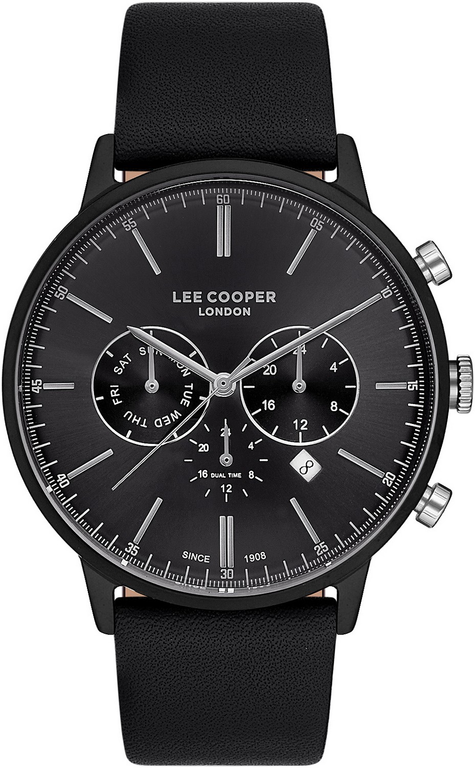 LEE COOPER  Мужские часы, кварцевый механизм, суперметалл с покрытием, 