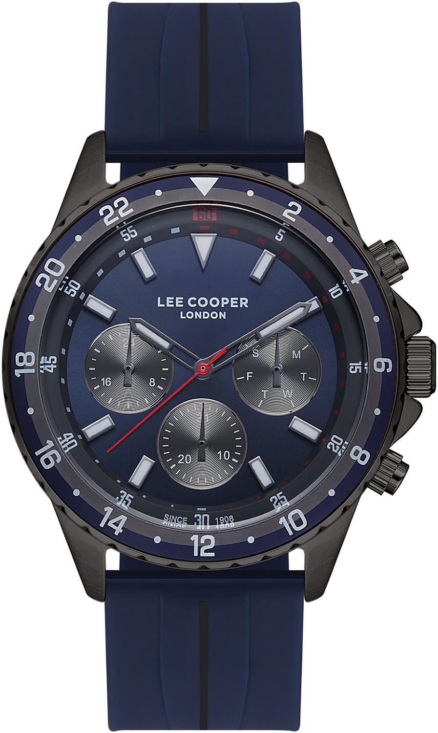 LEE COOPER  Мужские часы, кварцевый механизм, суперметалл с покрытием, 45 мм