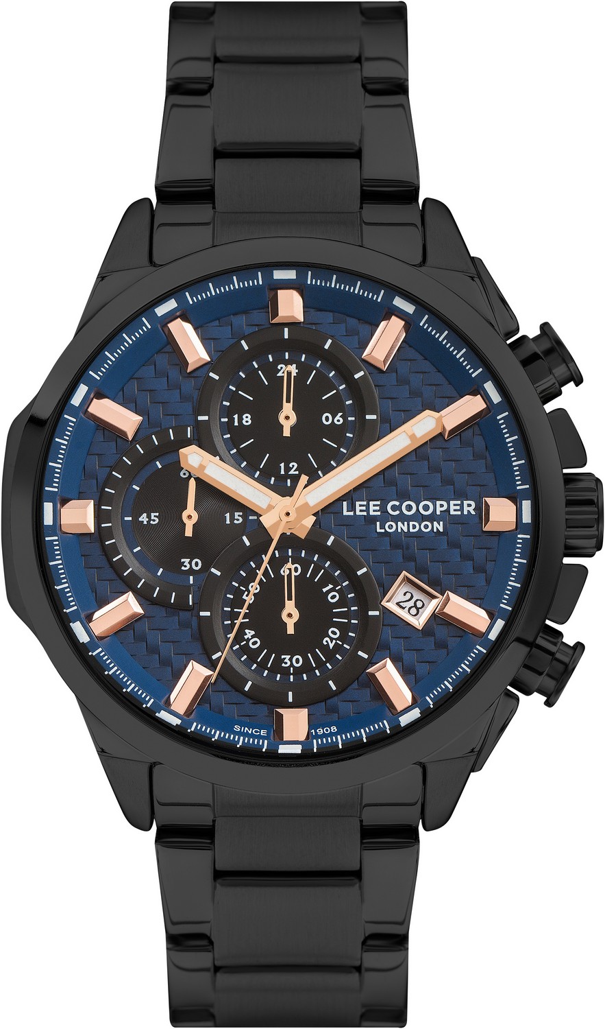LEE COOPER  Мужские часы, кварцевый механизм, суперметалл с покрытием, 45 мм