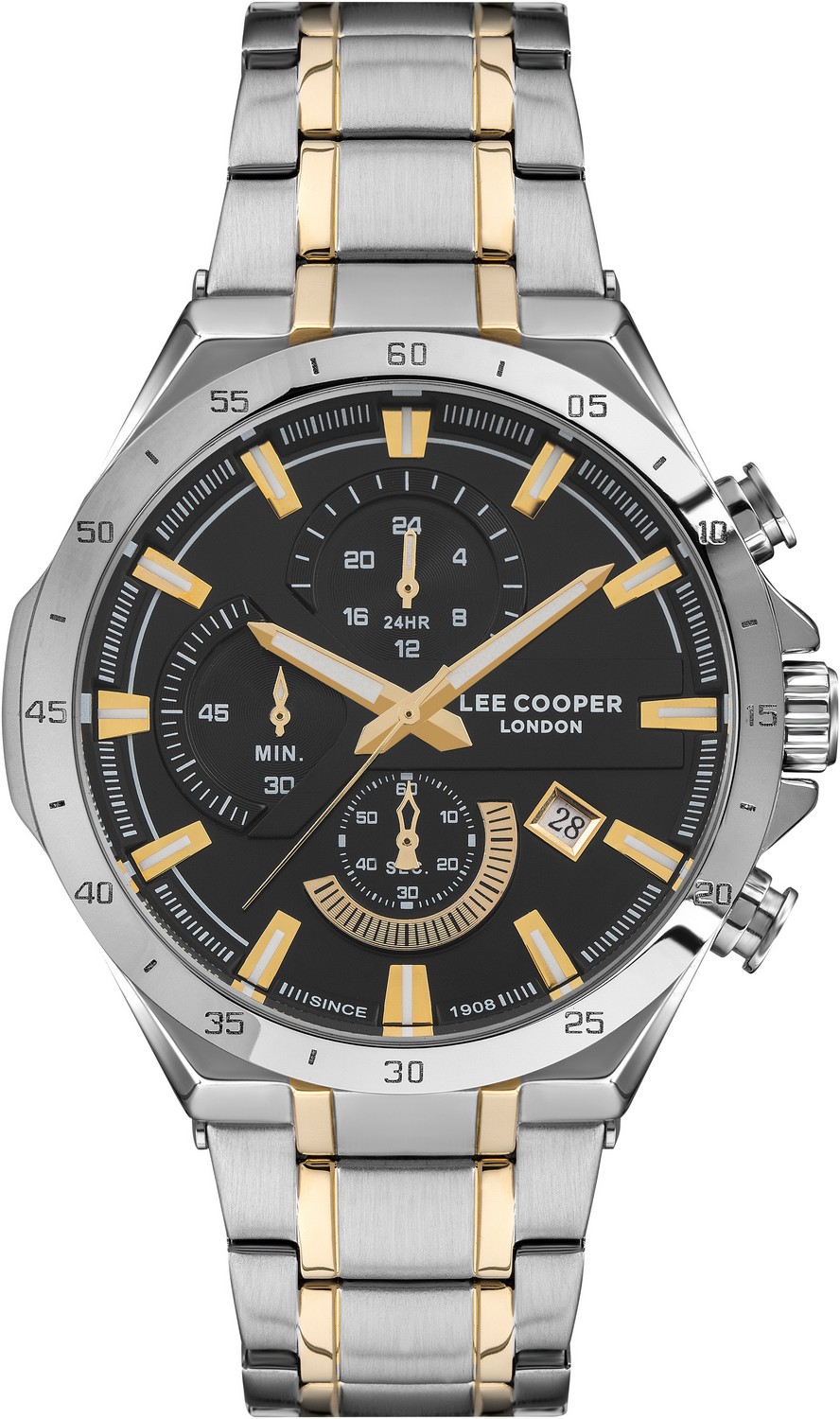 Часы LEE COOPER  LC07258.250 Мужские часы, кварцевый механизм, суперметалл, 47 мм