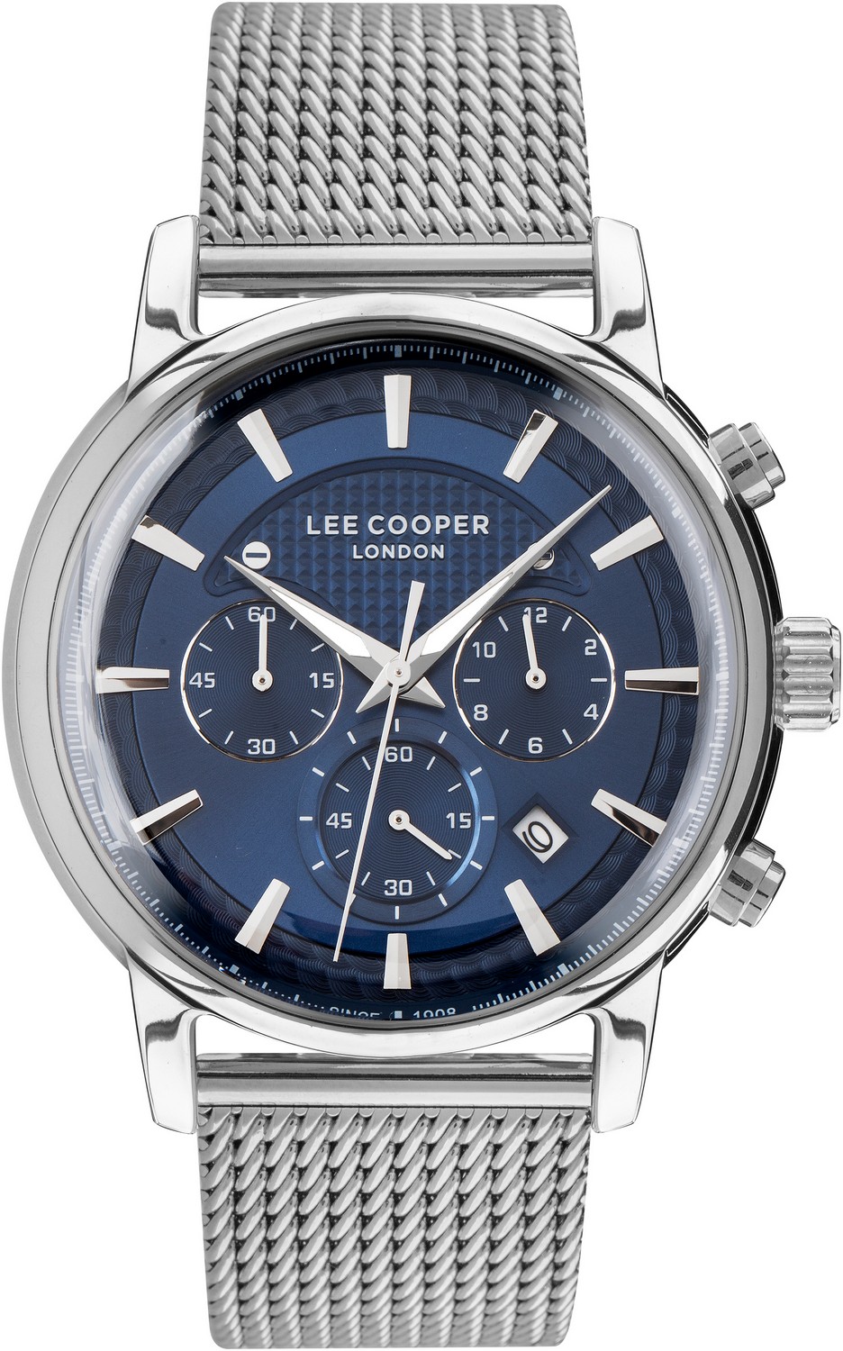 LEE COOPER  Мужские часы, кварцевый механизм, суперметалл, 44 мм