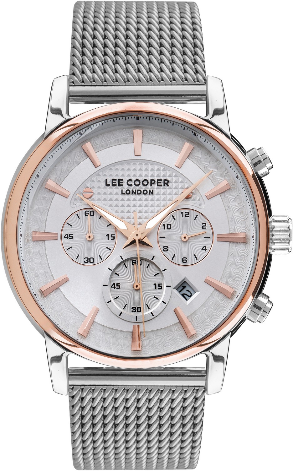 LEE COOPER  Мужские часы, кварцевый механизм, суперметалл с покрытием, 44 мм
