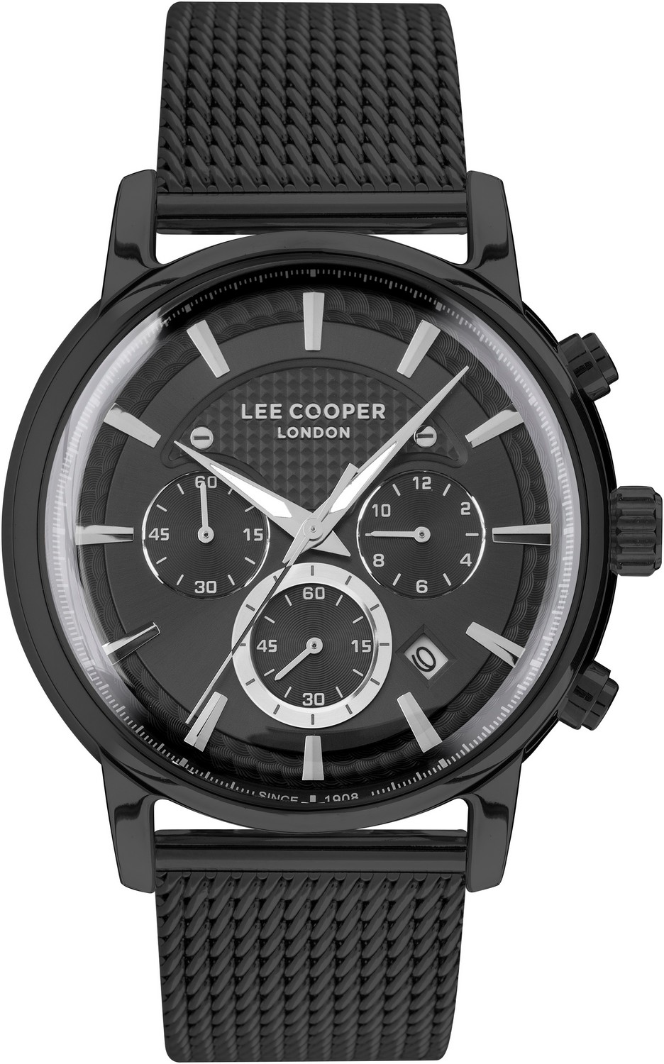 LEE COOPER  Мужские часы, кварцевый механизм, суперметалл с покрытием, 44 мм