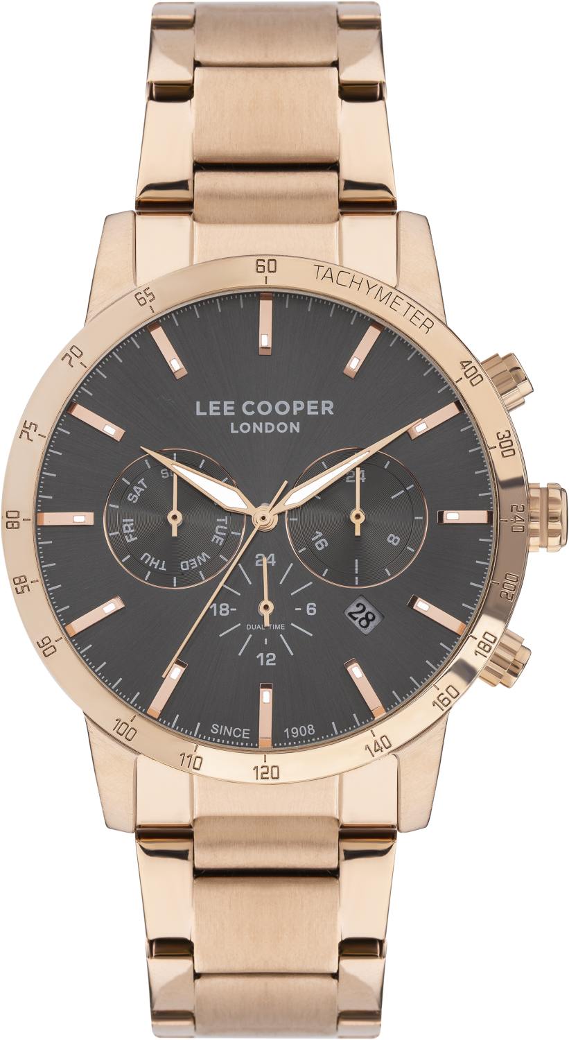 Часы LEE COOPER  LC07365.460 Мужские часы, кварцевый механизм, суперметалл с покрытием, 45 мм