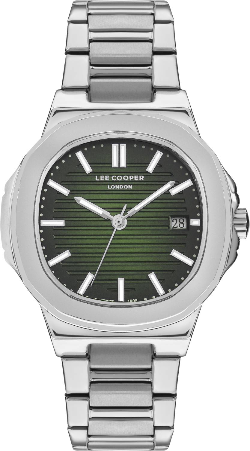 LEE COOPER  Мужские часы, кварцевый механизм, суперметалл, 42 мм