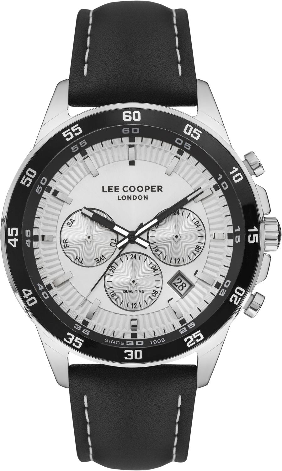 LEE COOPER  Мужские часы, кварцевый механизм, суперметалл, 45 мм
