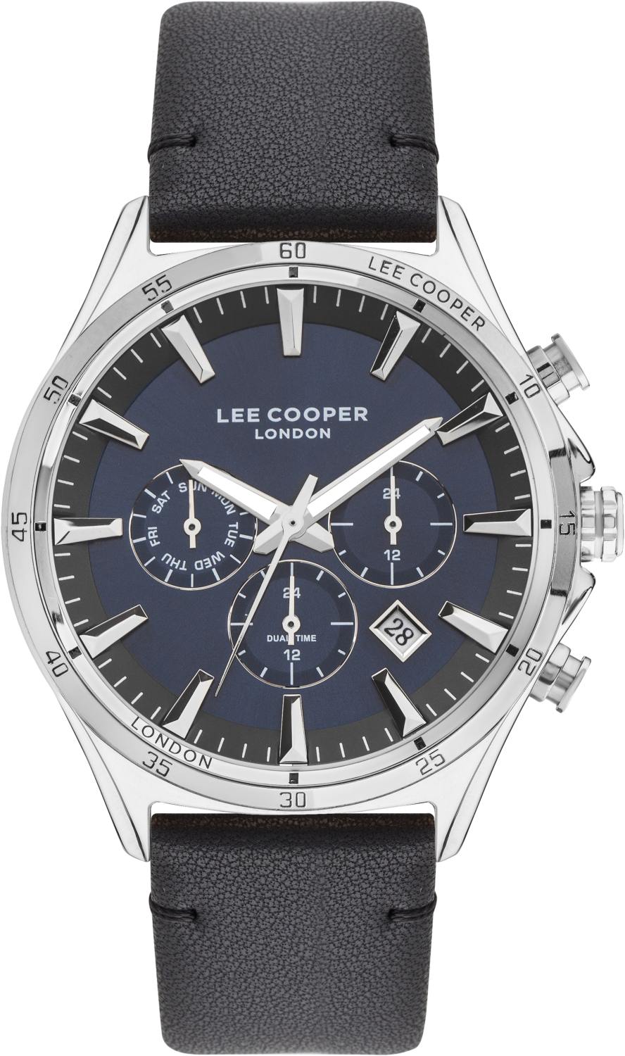 LEE COOPER  Мужские часы, кварцевый механизм, суперметалл, 45 мм