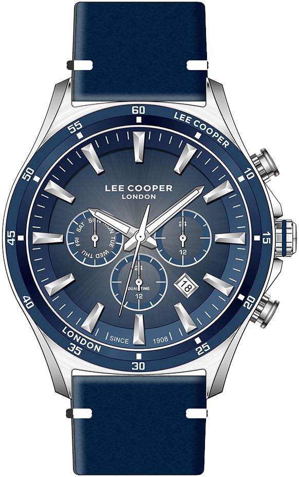 Часы LEE COOPER  LC07376.399 Мужские часы, кварцевый механизм, суперметалл, 45 мм