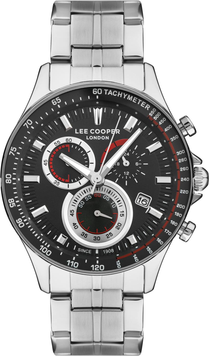 Часы LEE COOPER  LC07403.350 Мужские часы, кварцевый механизм, суперметалл, 45 мм