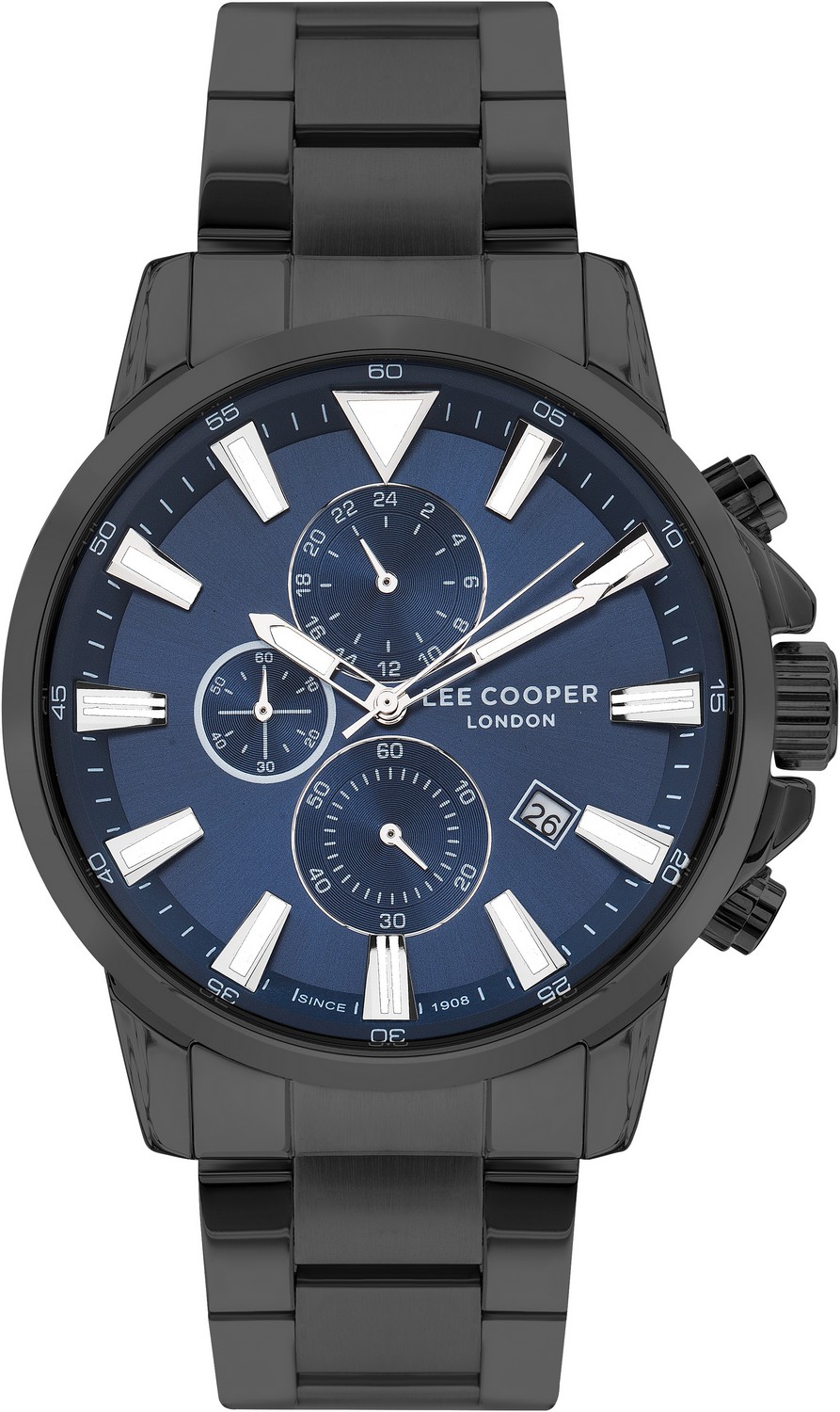 LEE COOPER  Мужские часы, кварцевый механизм, суперметалл с покрытием, 47 мм